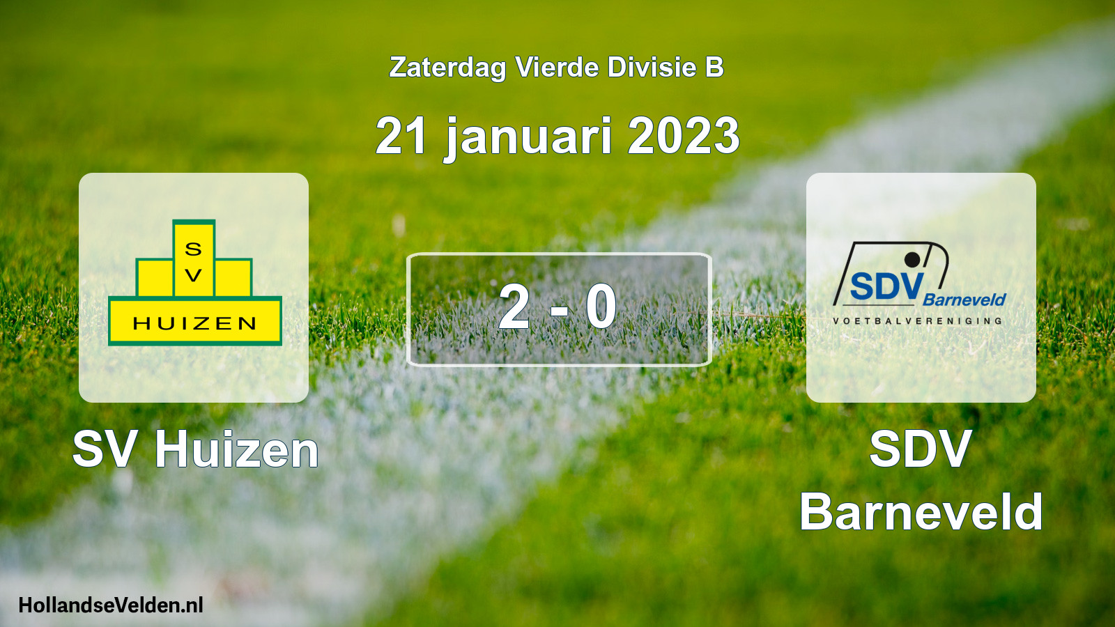 Total number of matches played: SV Huizen - SDV Barneveld 2 - 0 (21 January 2023)