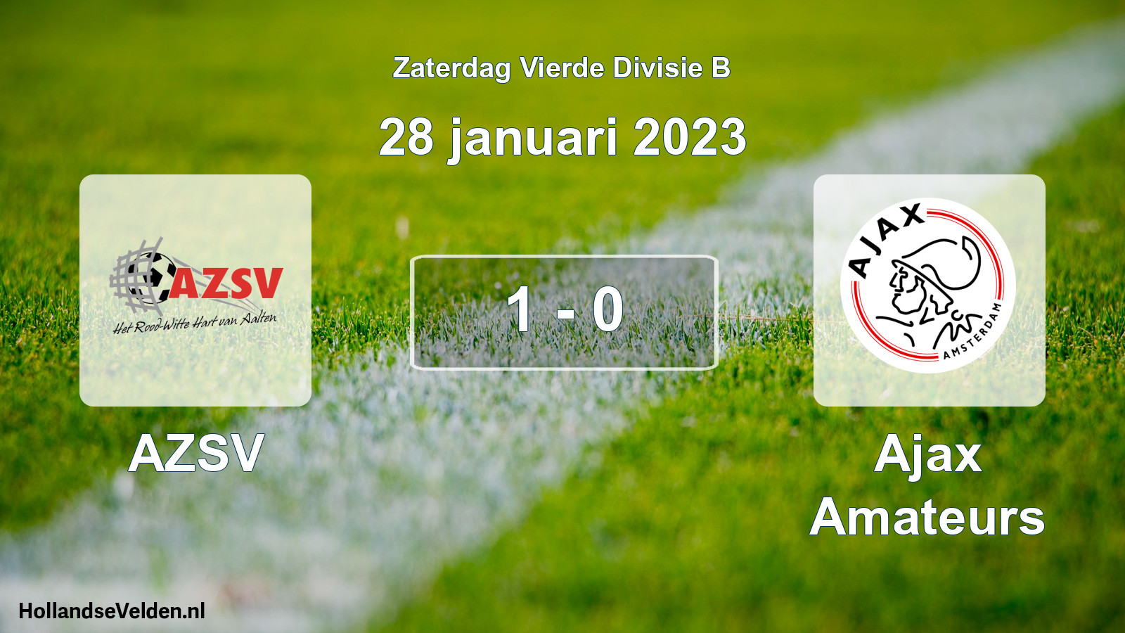 Total number of matches played: AZSV - Ajax Amateurs 1 - 0 (28 January 2023)