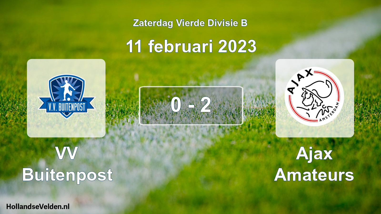 Total number of matches played: VV Buitenpost - Ajax Amateurs 0 - 2 (11 February 2023)