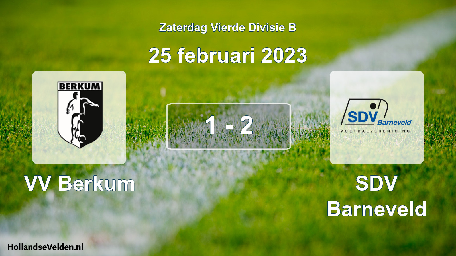 Total number of matches played: VV Berkum - SDV Barneveld 1 - 2 (25 February 2023)