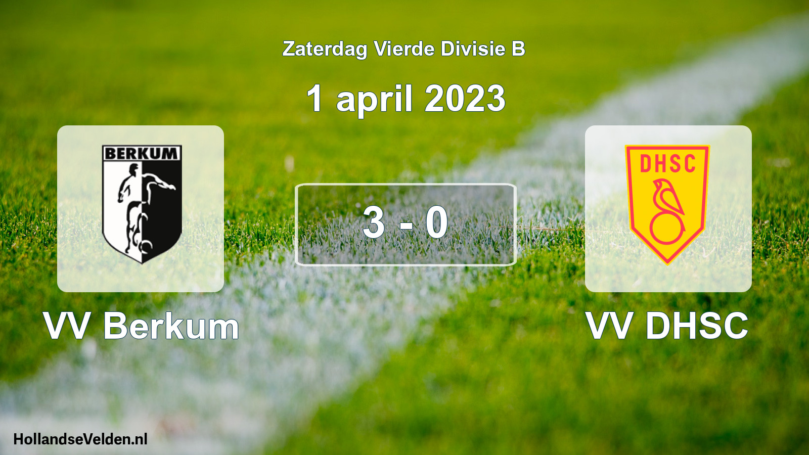 Total number of matches played: VV Berkum - VV DHSC 3 - 0 (1 April 2023)