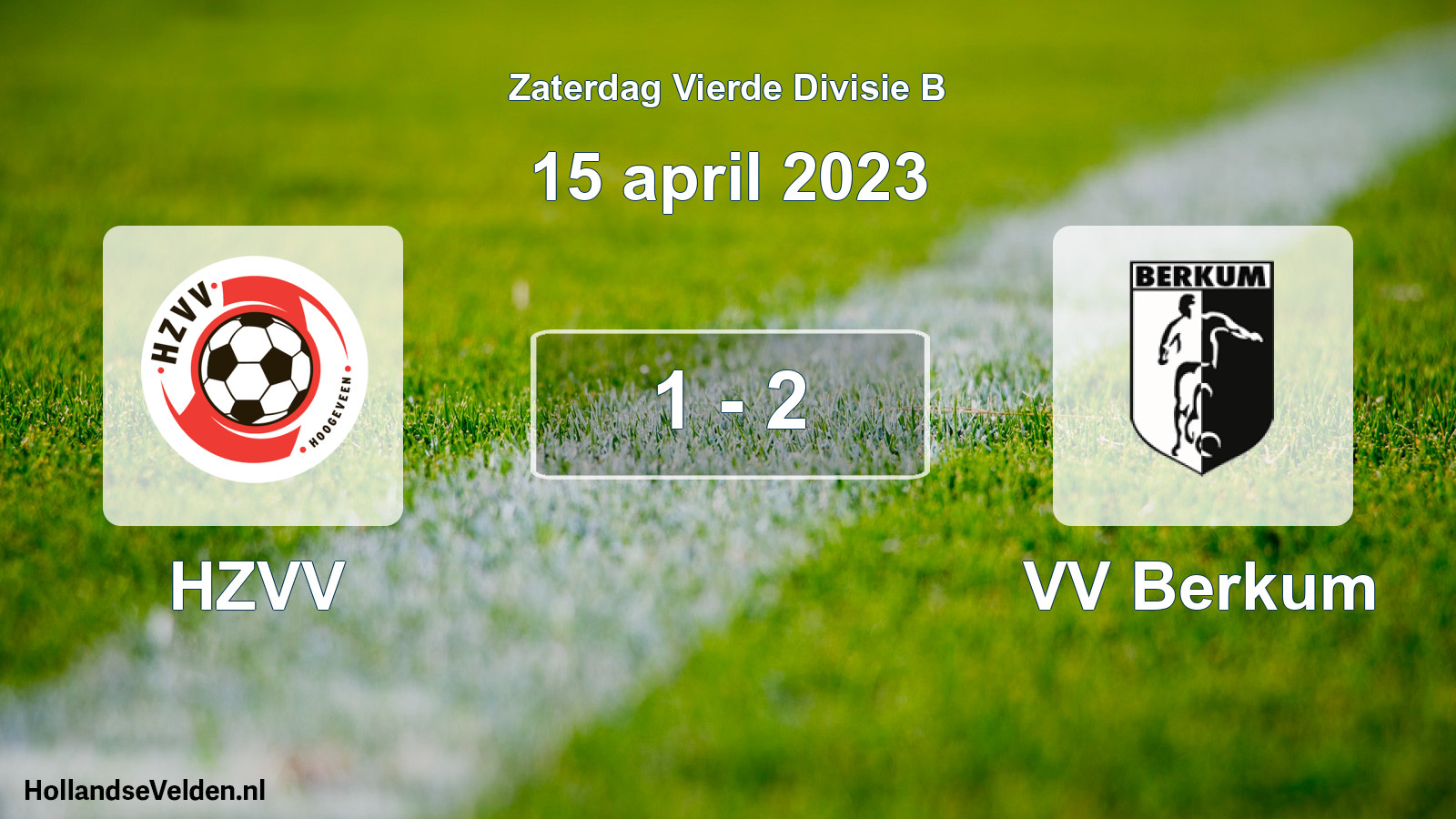 Total number of matches played: HZVV - VV Berkum 1 - 2 (15 April 2023)