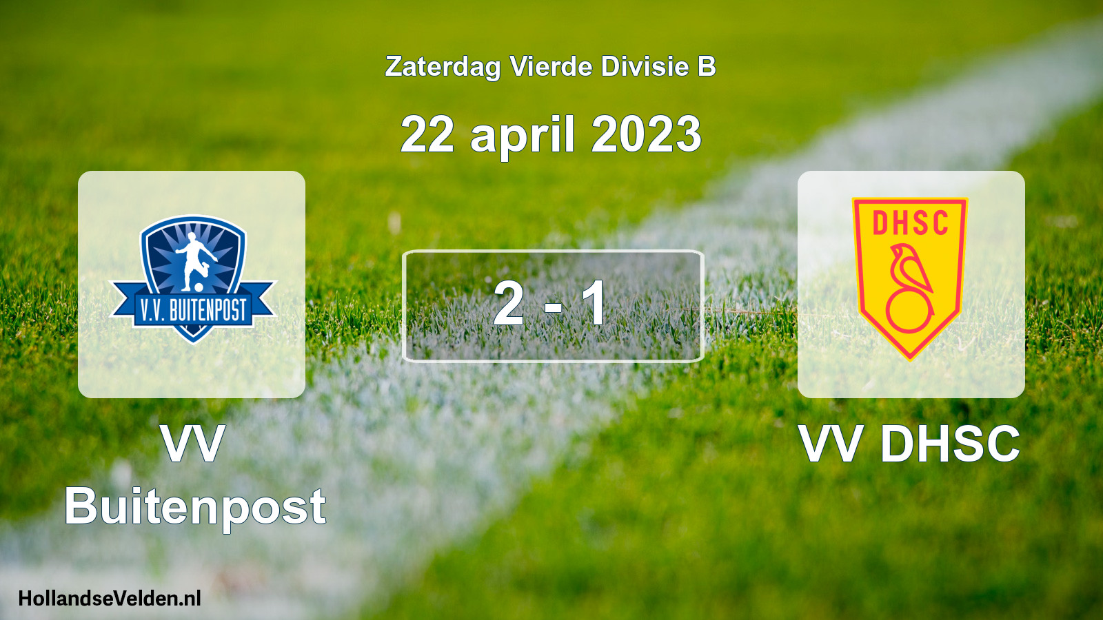 Total number of matches played: VV Buitenpost - VV DHSC 2 - 1 (22 April 2023)