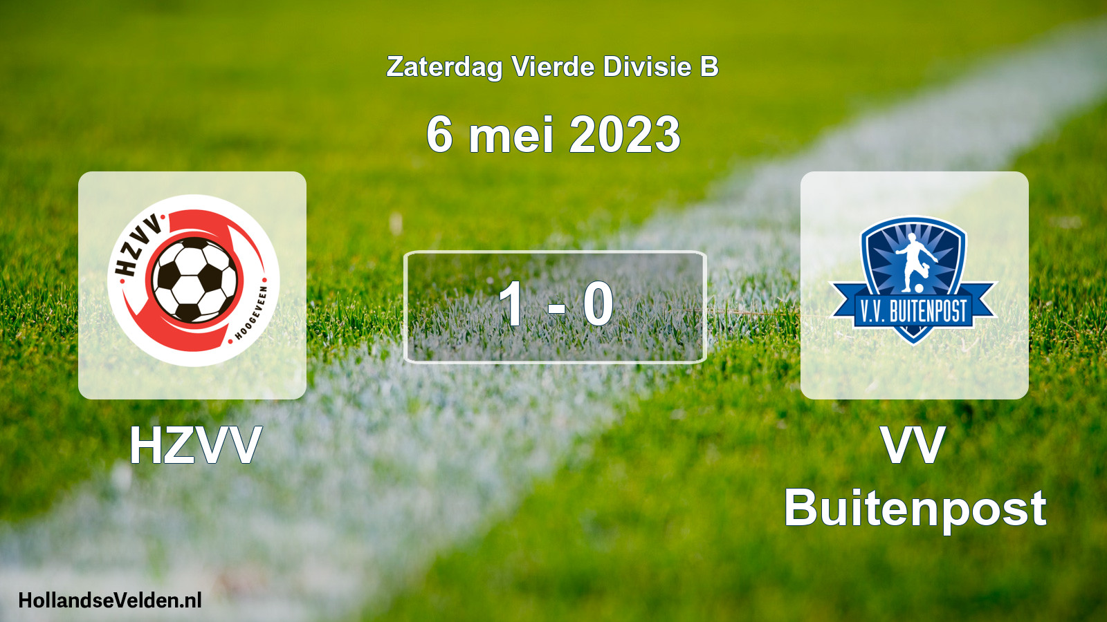 Total number of matches played: HZVV - VV Buitenpost 1 - 0 (6 May 2023)