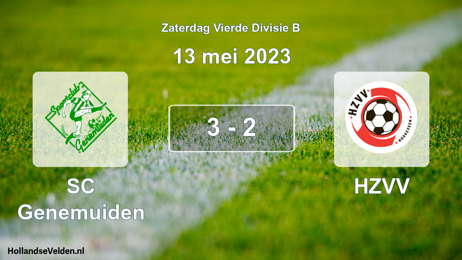 Total number of matches played: SC Genemuiden - HZVV 3 - 2 (13 May 2023)