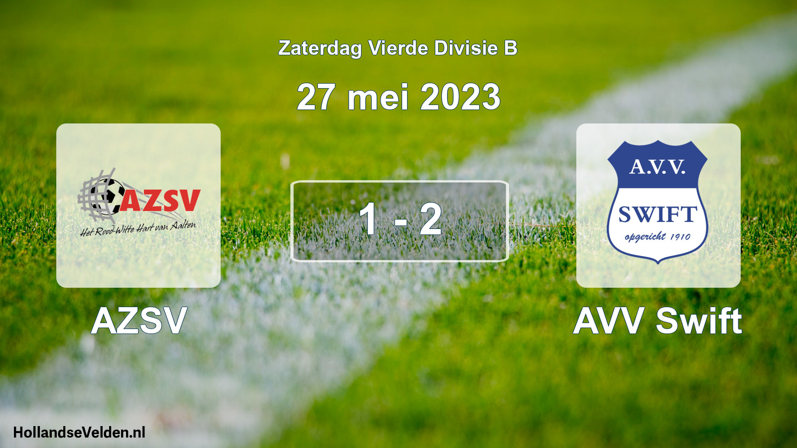Total number of matches played: AZSV - AVV Swift 1 - 2 (27 May 2023)