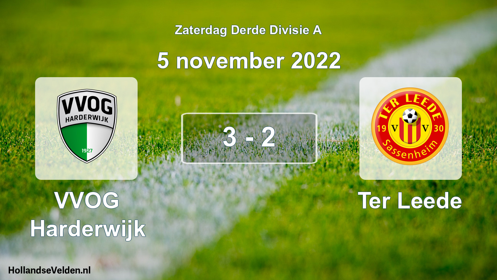 Total number of matches played: VVOG Harderwijk - Ter Leede 3 - 2 (5 November 2022)