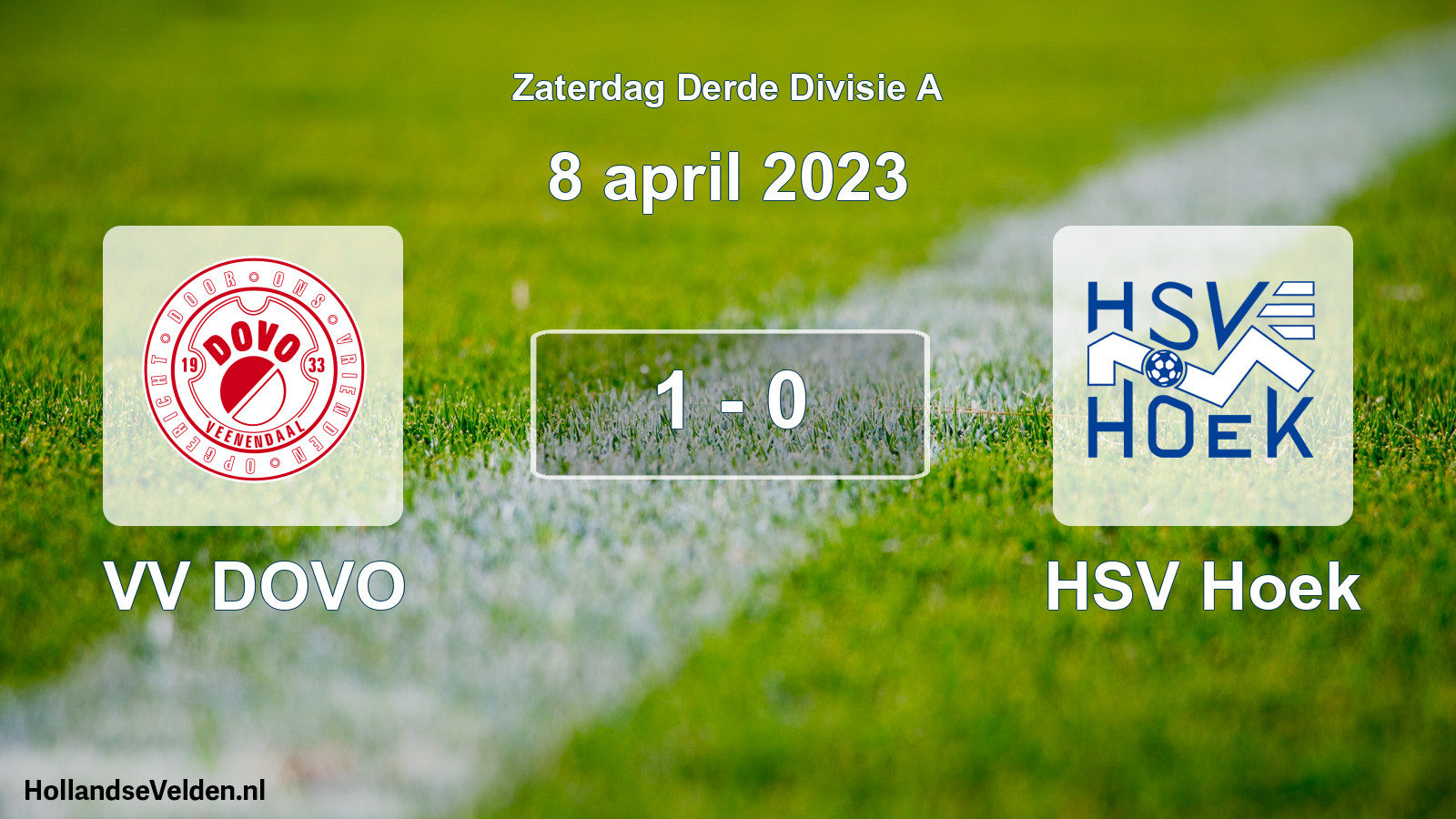 Total number of matches played: VV DOVO - HSV Hoek 1 - 0 (8 April 2023)