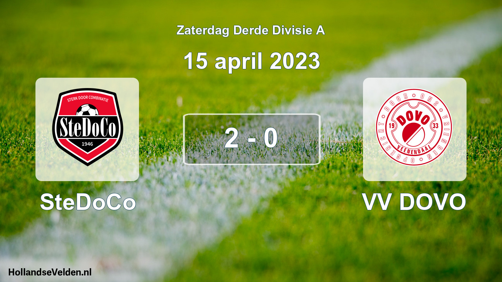 Total number of matches played: SteDoCo - VV DOVO 2 - 0 (15 April 2023)