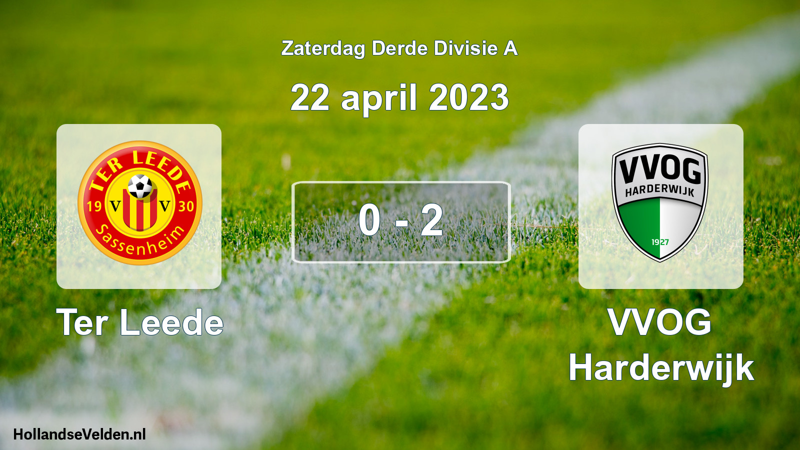 Total number of matches played: Ter Leede - VVOG Harderwijk 0 - 2 (22 April 2023)