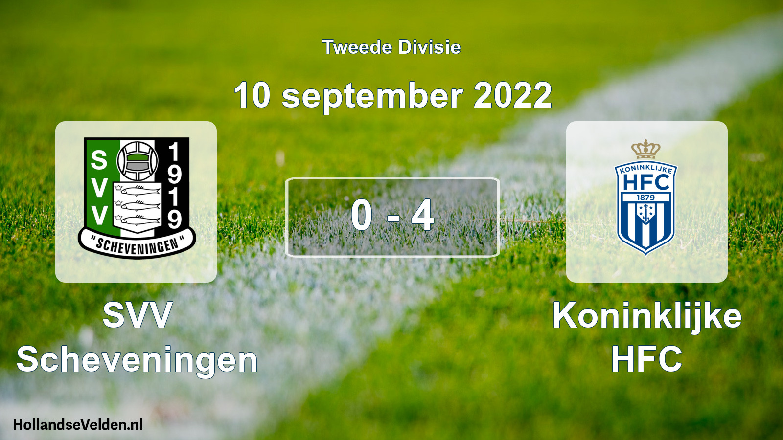 Total number of matches played: SVV Scheveningen - Koninklijke HFC 0 - 4 (10 September 2022)