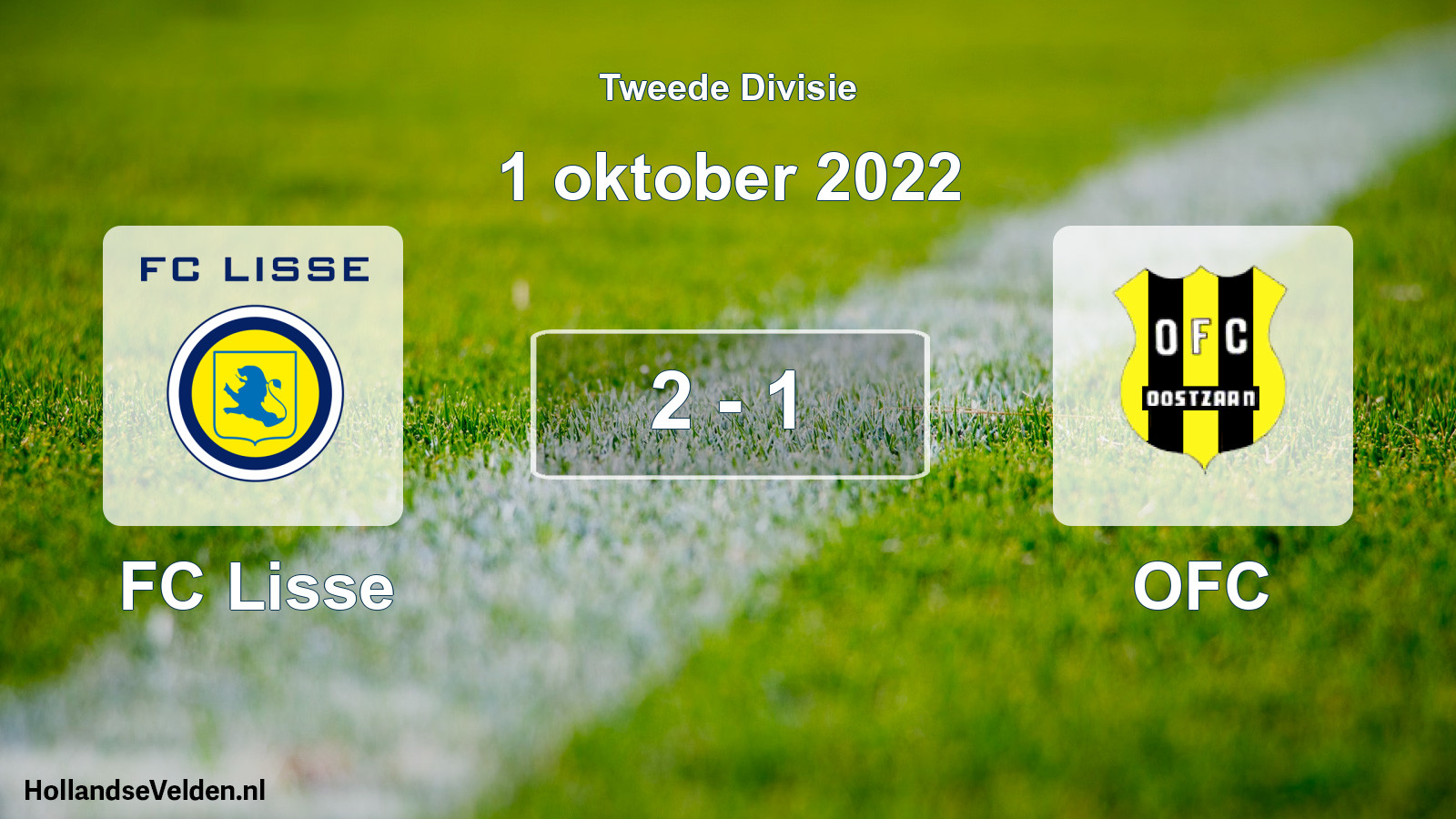 Total number of matches played: FC Lisse - OFC 2 - 1 (1 October 2022)