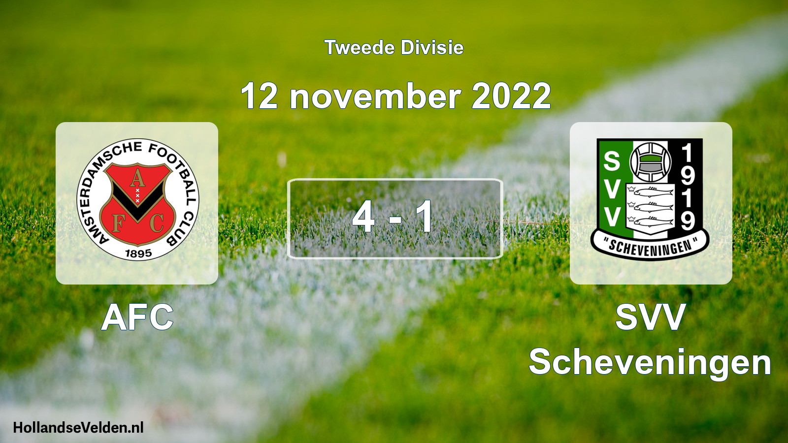 Total number of matches played: AFC - SVV Scheveningen 4 - 1 (12 November 2022)