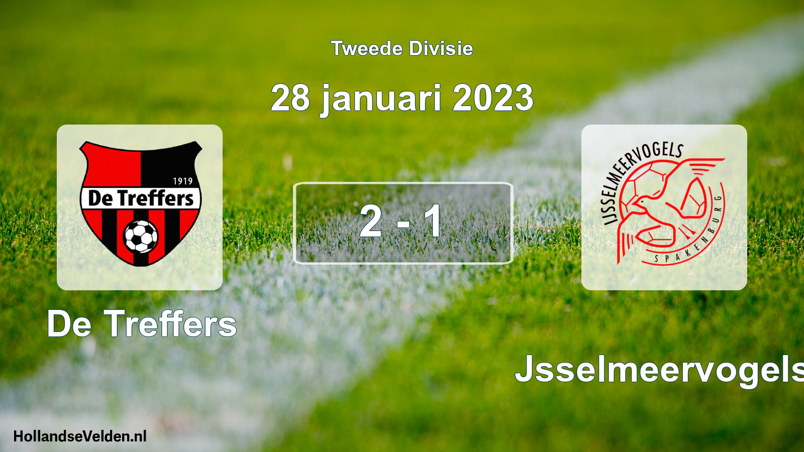 Total number of matches played: De Treffers - IJsselmeervogels 2 - 1 (28 January 2023)