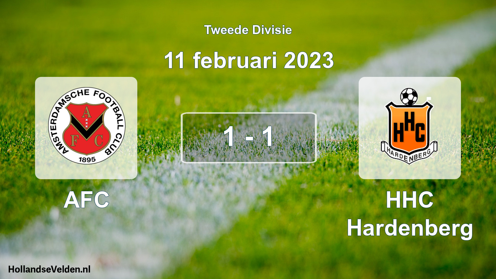 Total number of matches played: AFC - HHC Hardenberg 1 - 1 (11 February 2023)
