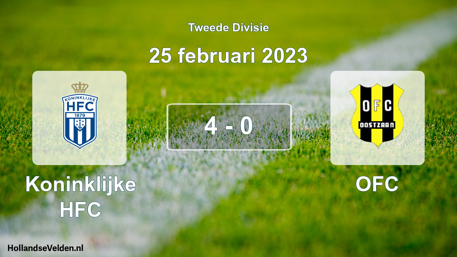Total number of matches played: Koninklijke HFC - OFC 4 - 0 (25 February 2023)