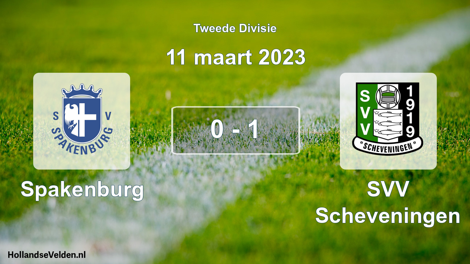 Total number of matches played: Spakenburg - SVV Scheveningen 0 - 1 (11 March 2023)