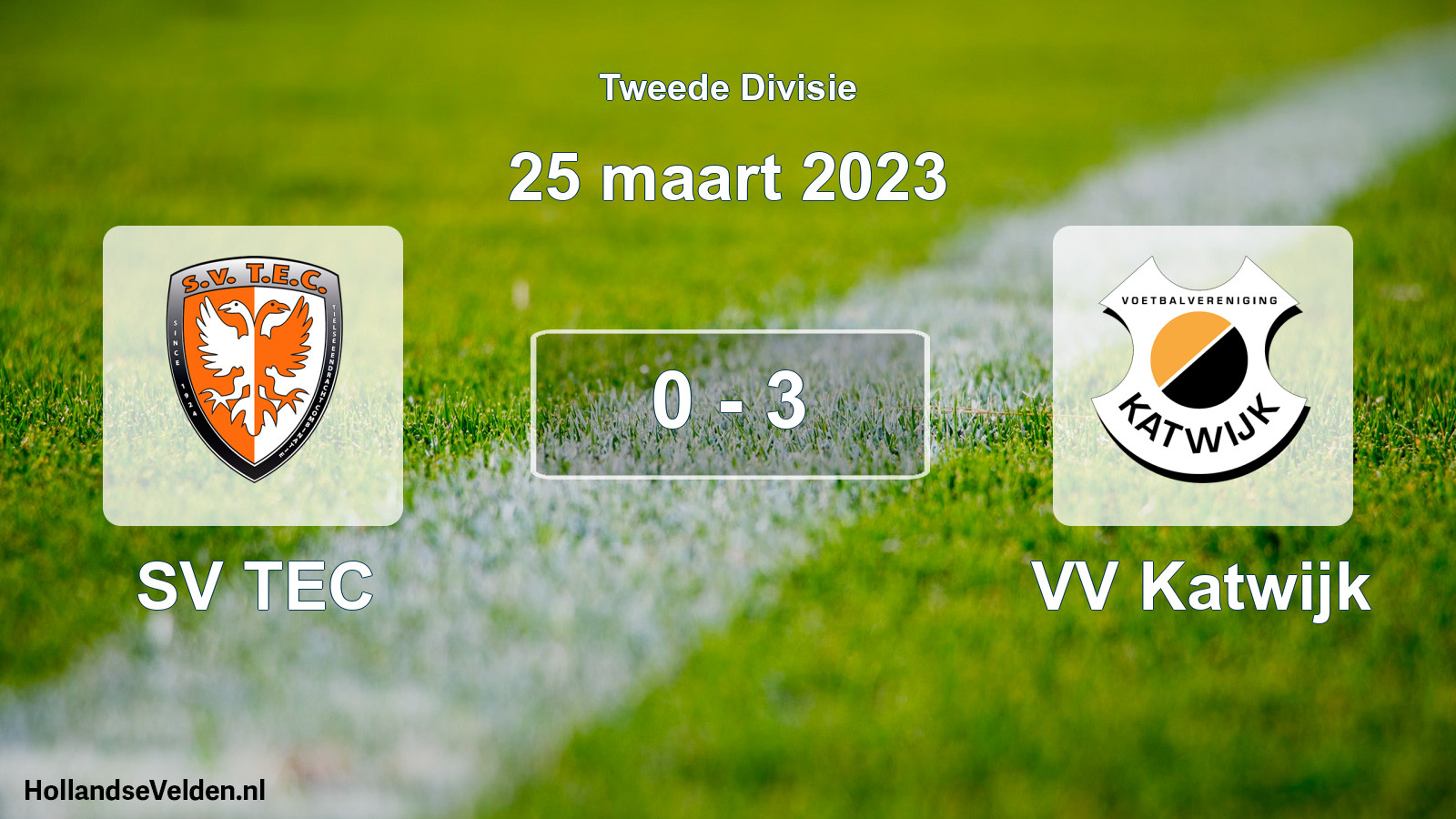 Total number of matches played: SV TEC - VV Katwijk 0 - 3 (25 March 2023)
