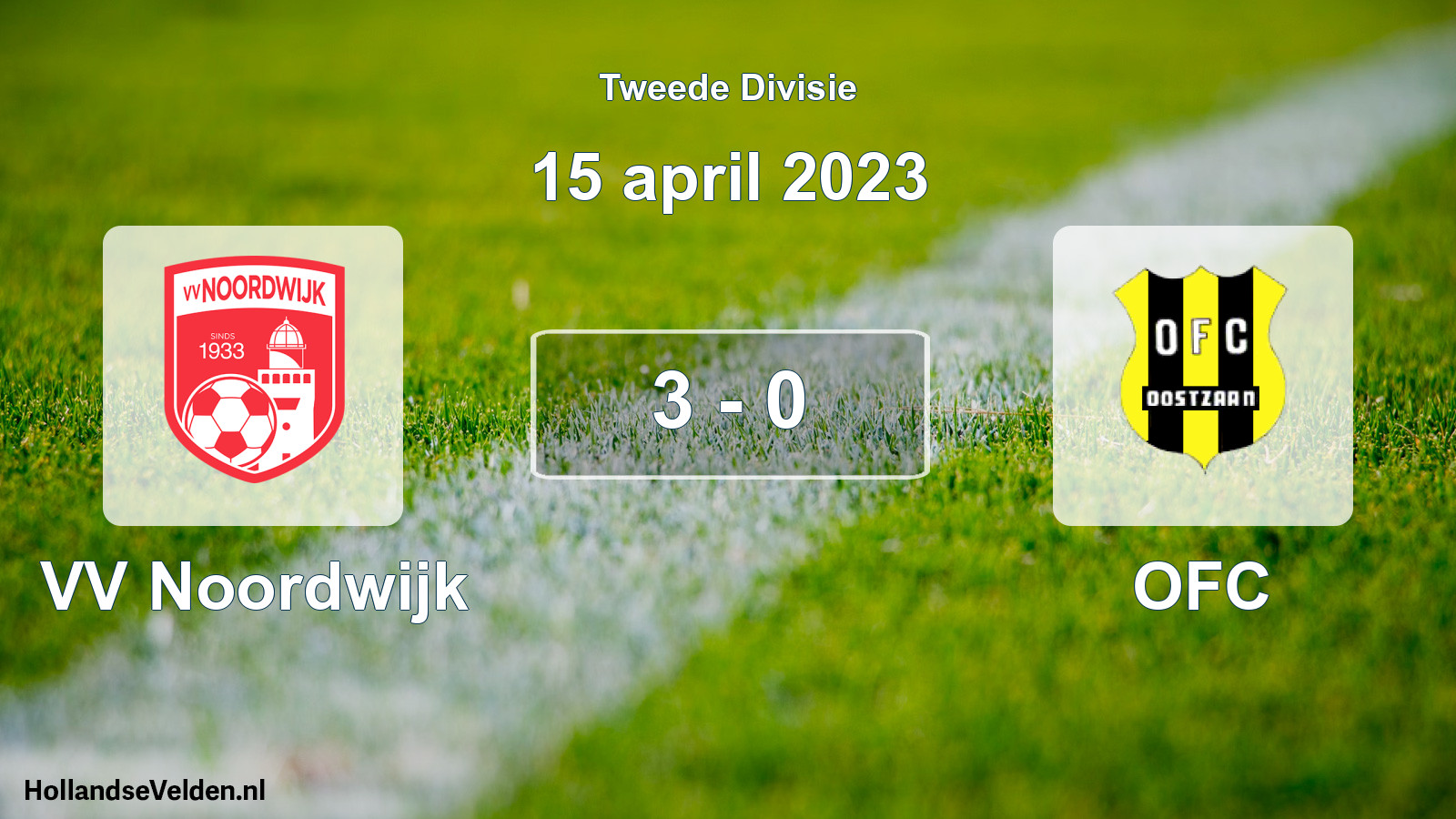 Total number of matches played: VV Noordwijk - OFC 3 - 0 (15 April 2023)