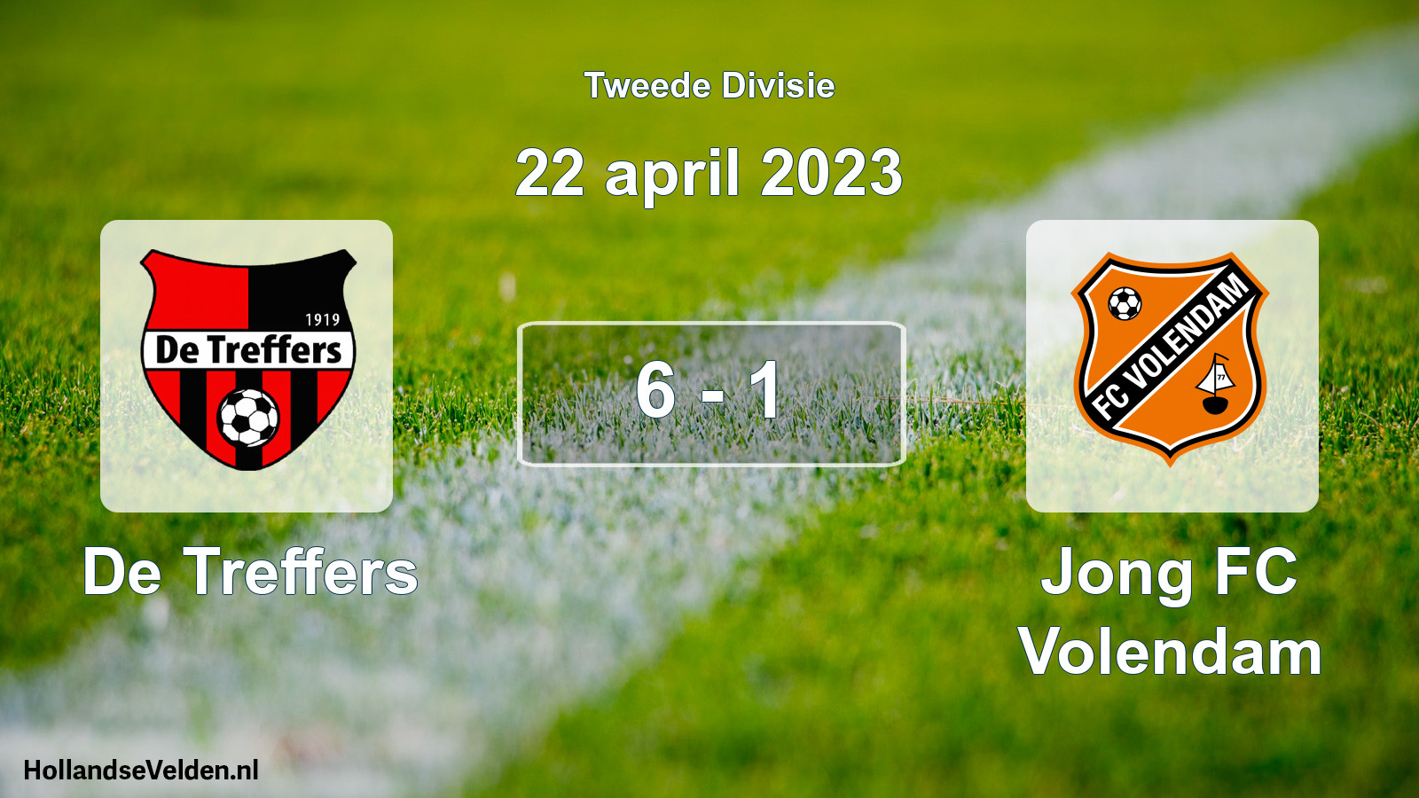 Total number of matches played: De Treffers - Jong FC Volendam 6 - 1 (22 April 2023)