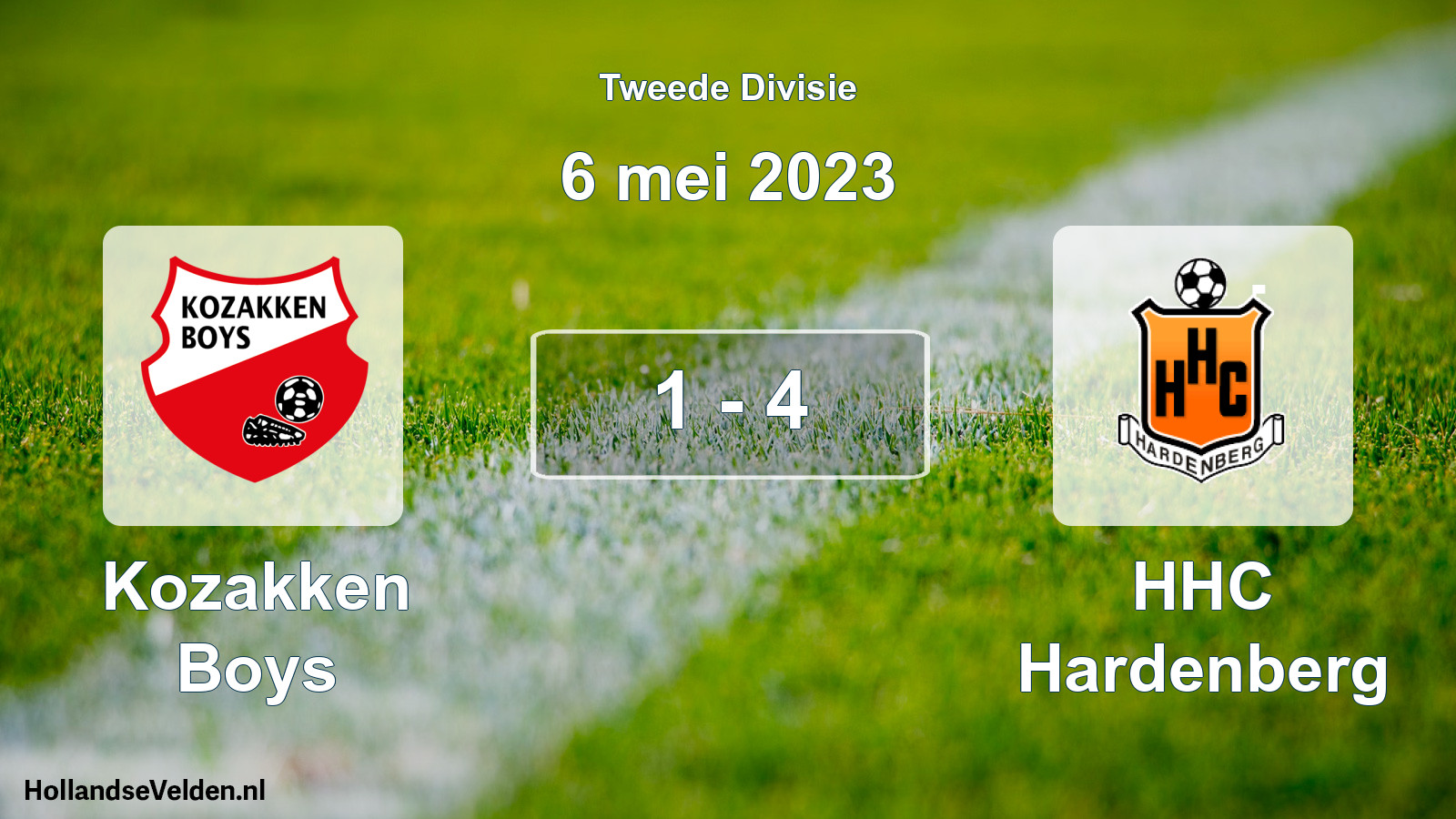 Total number of matches played: Kozakken Boys - HHC Hardenberg 1 - 4 (6 May 2023)