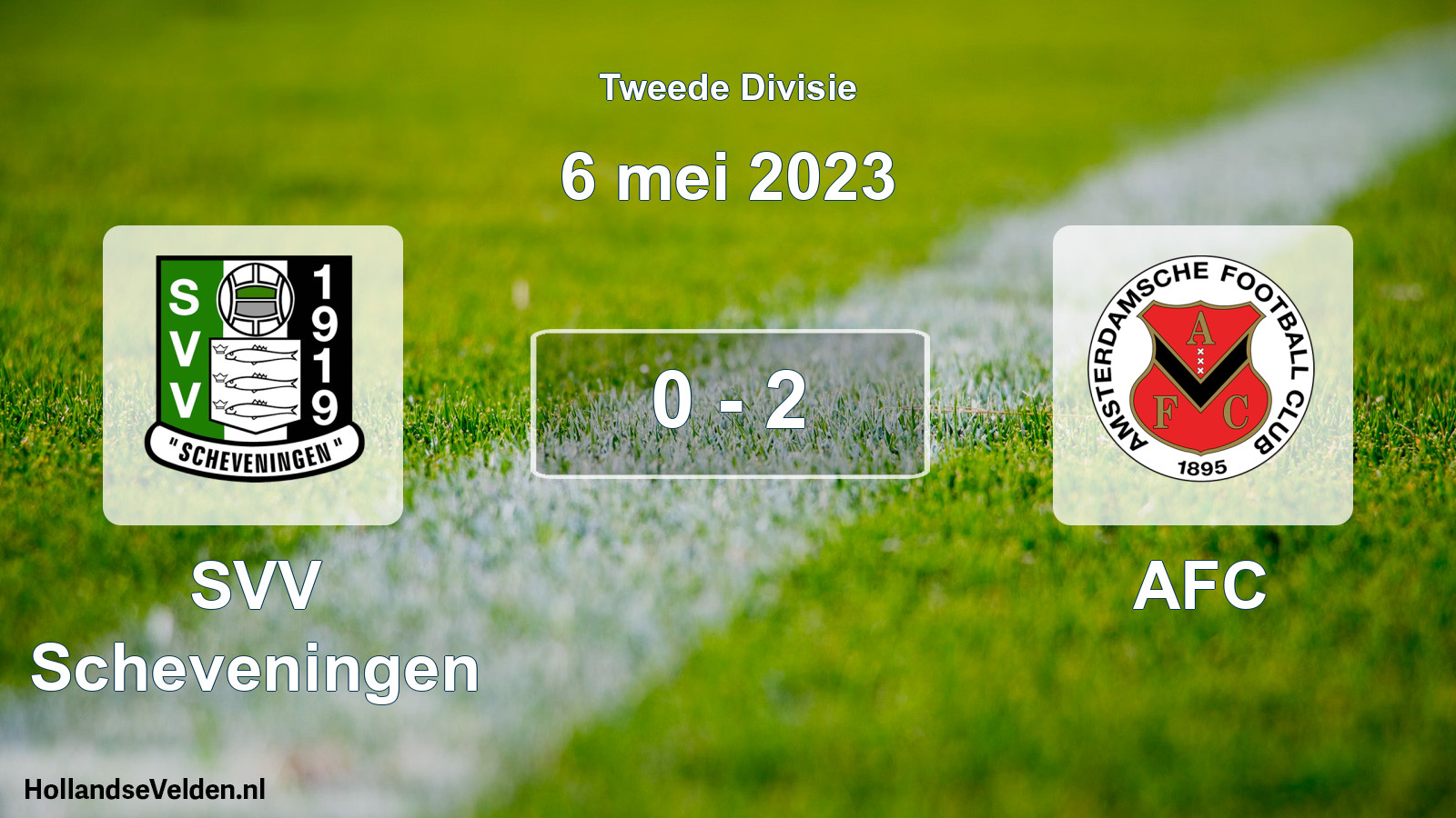 Gespeelde wedstrijd: SVV Scheveningen - AFC 0 - 2 (6 mei 2023)