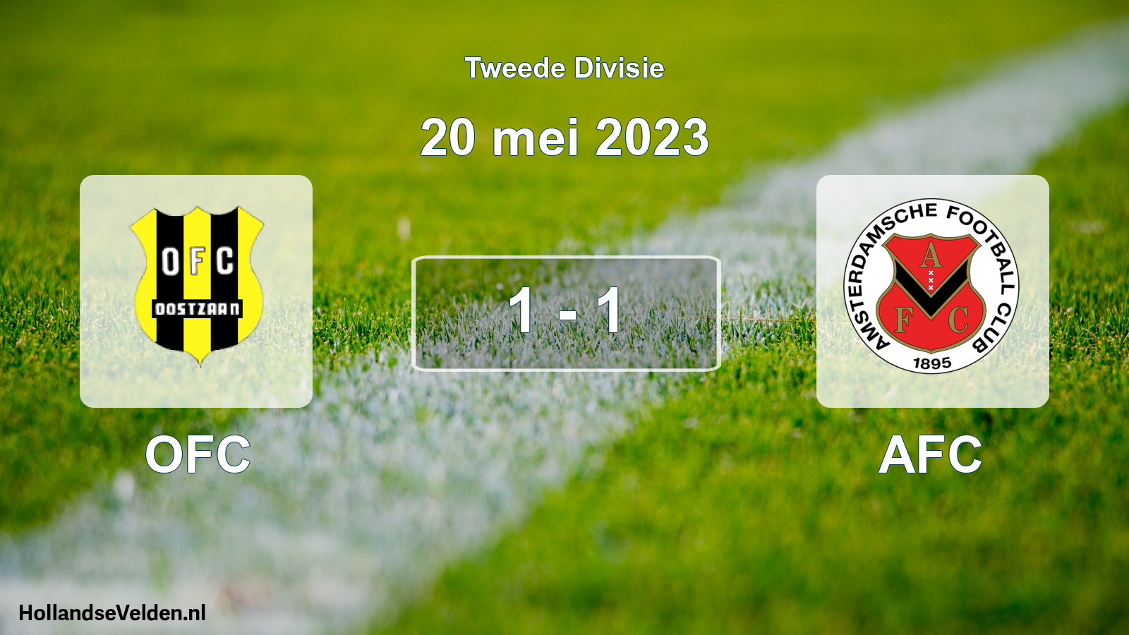 Gespeelde wedstrijd: OFC - AFC 1 - 1 (20 mei 2023)