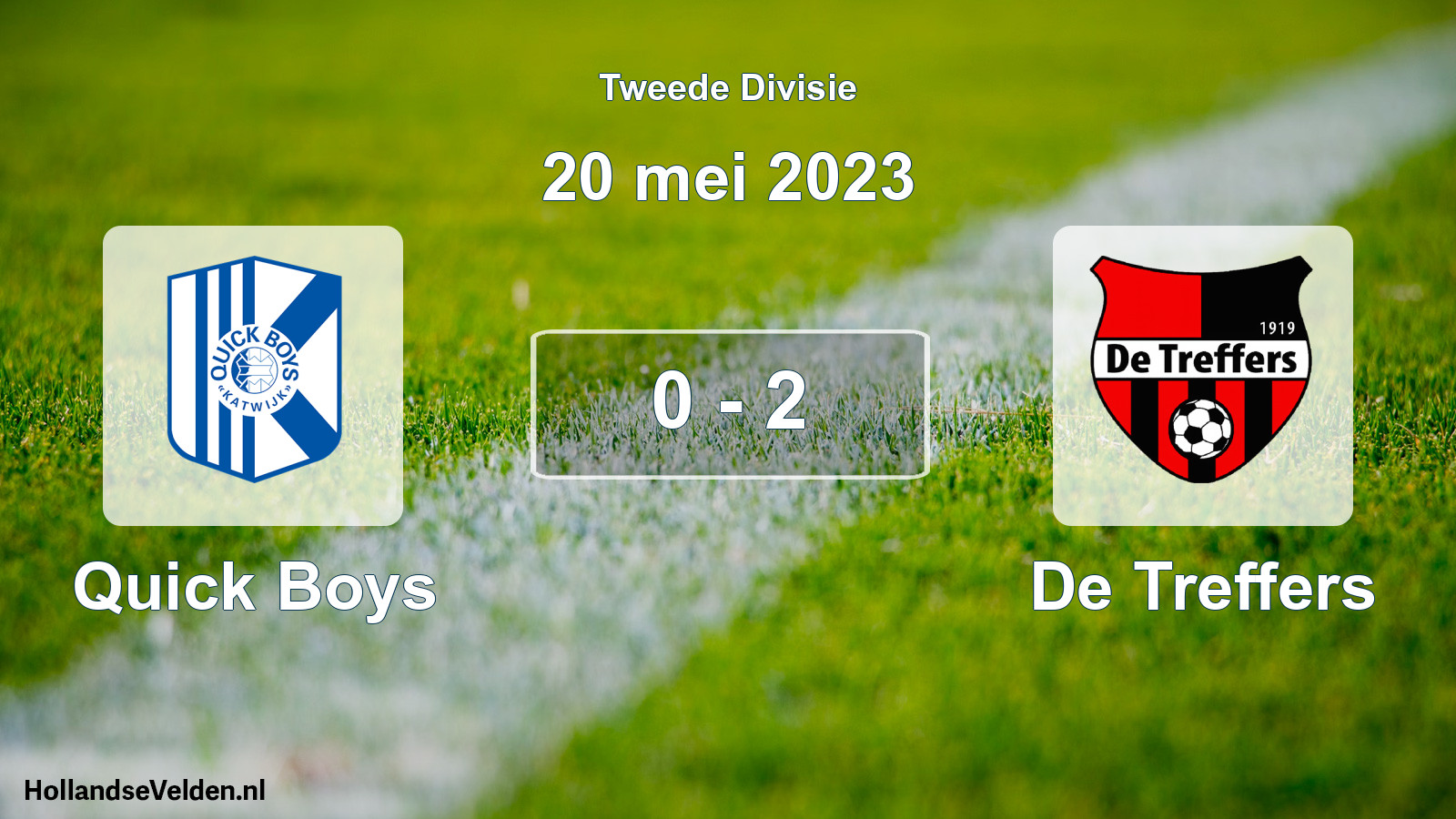 Total number of matches played: Quick Boys - De Treffers 0 - 2 (20 May 2023)