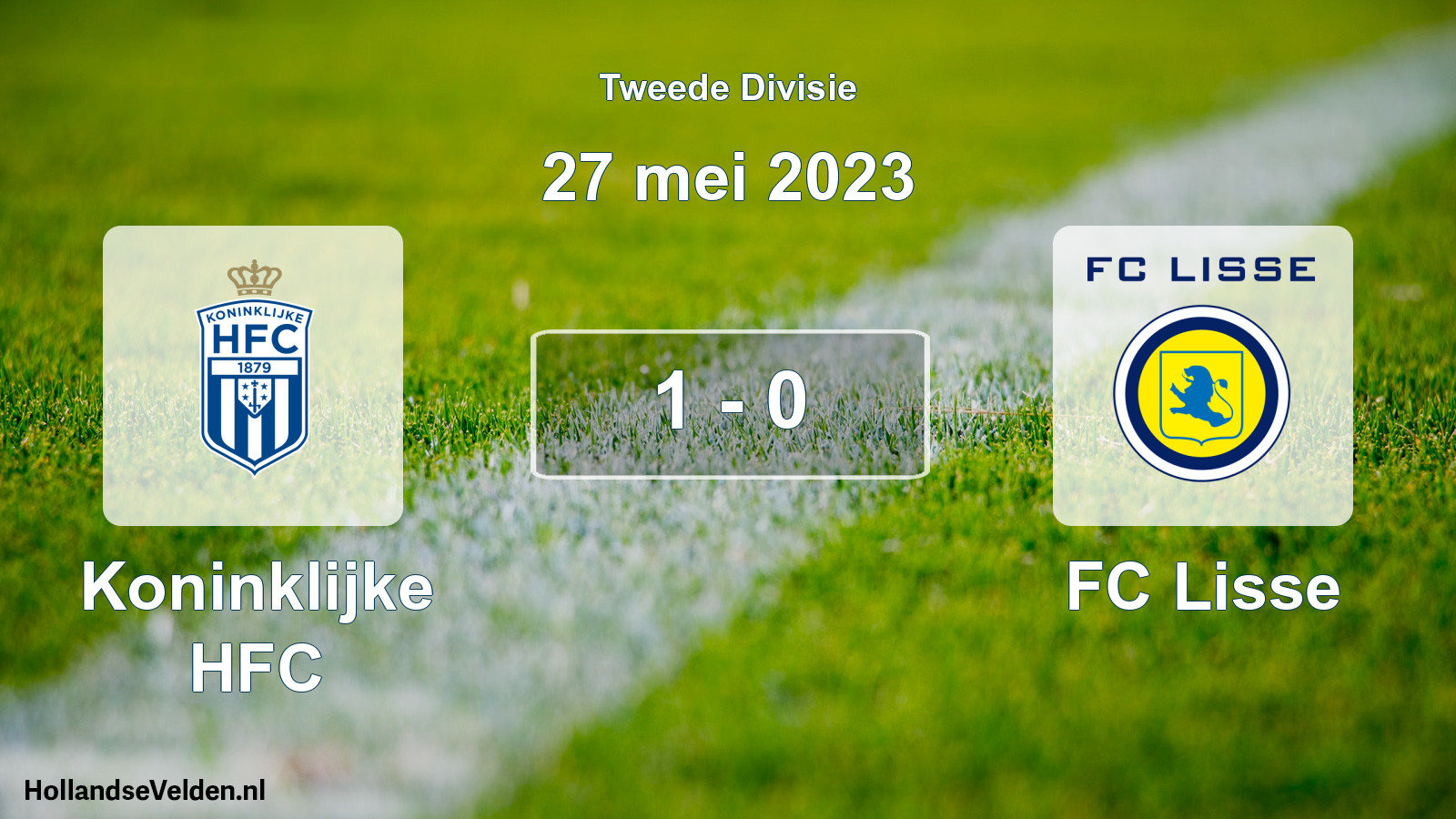 Total number of matches played: Koninklijke HFC - FC Lisse 1 - 0 (27 May 2023)