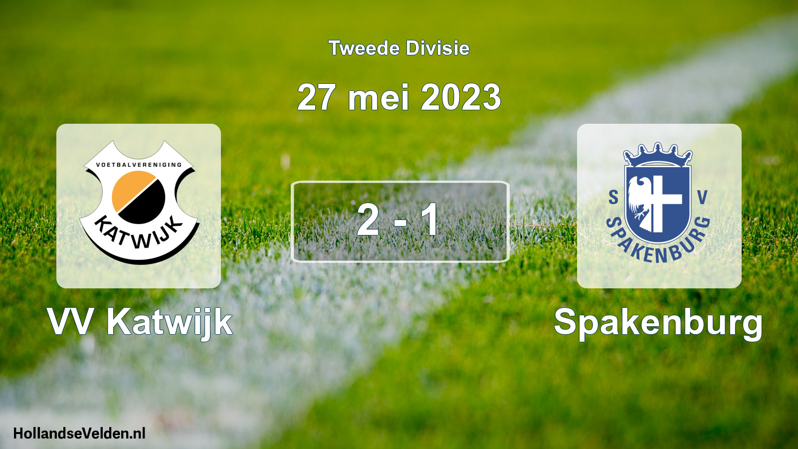 Total number of matches played: VV Katwijk - Spakenburg 2 - 1 (27 May 2023)