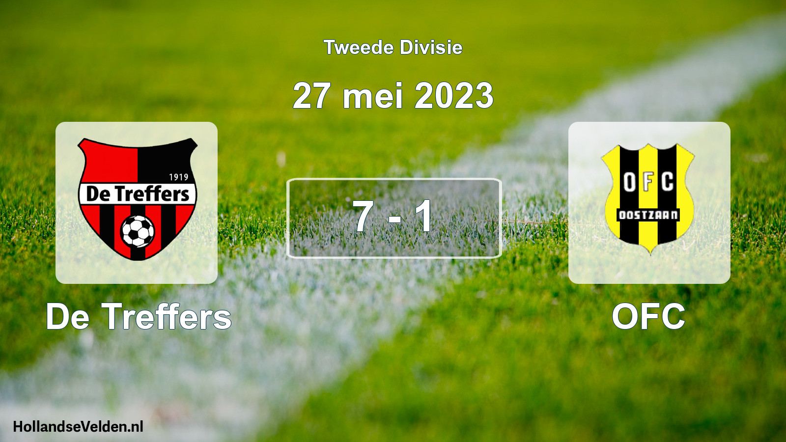 Total number of matches played: De Treffers - OFC 7 - 1 (27 May 2023)
