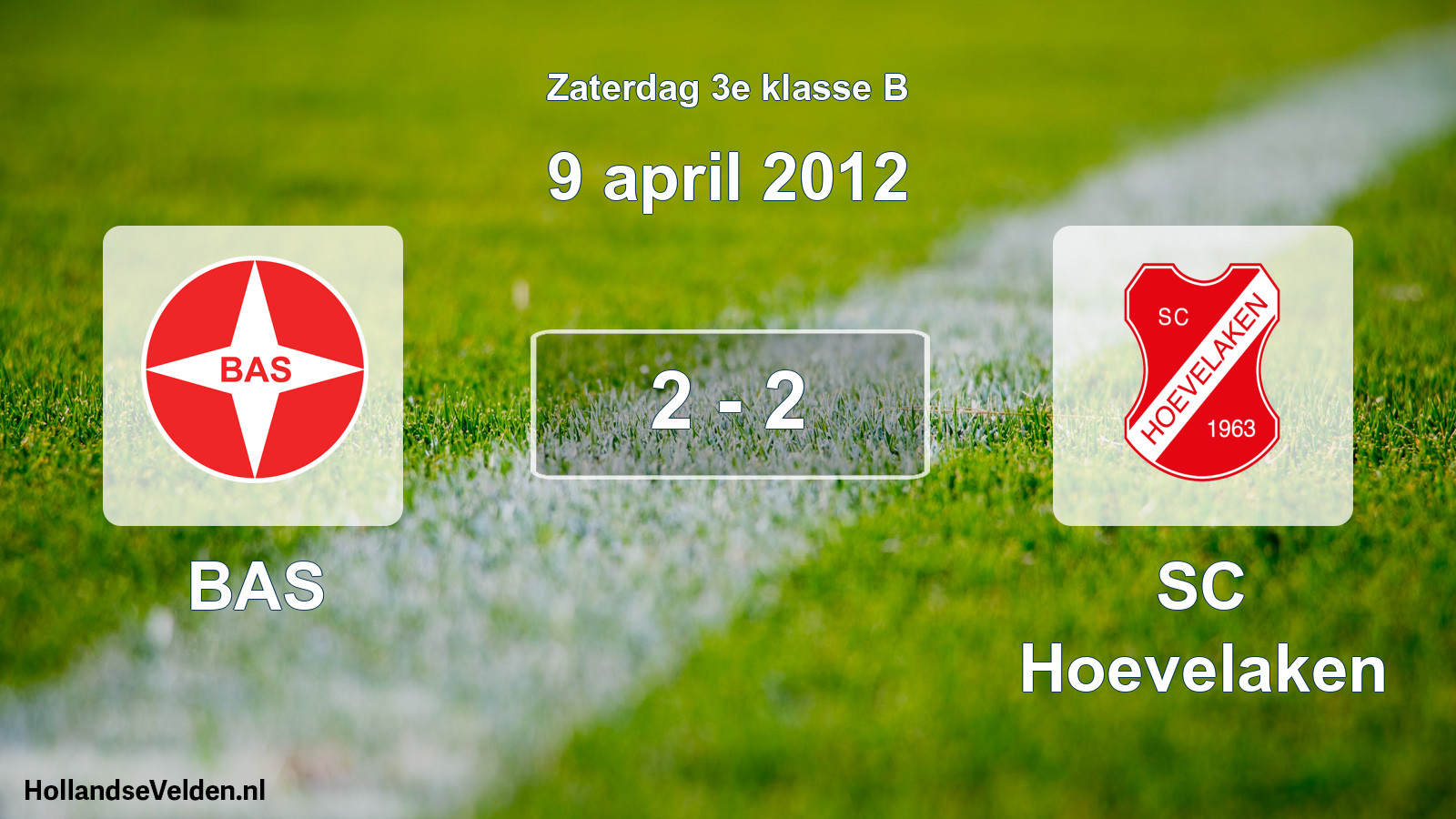 Total number of matches played: BAS - SC Hoevelaken 2 - 2 (9 April 2012)
