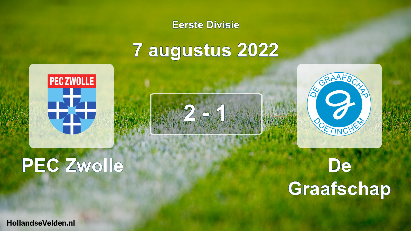 Total number of matches played: PEC Zwolle - De Graafschap 2 - 1 (7 August 2022)