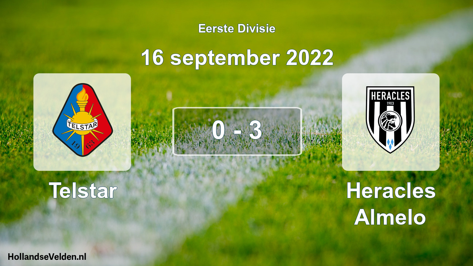 Total number of matches played: Telstar - Heracles Almelo 0 - 3 (16 September 2022)