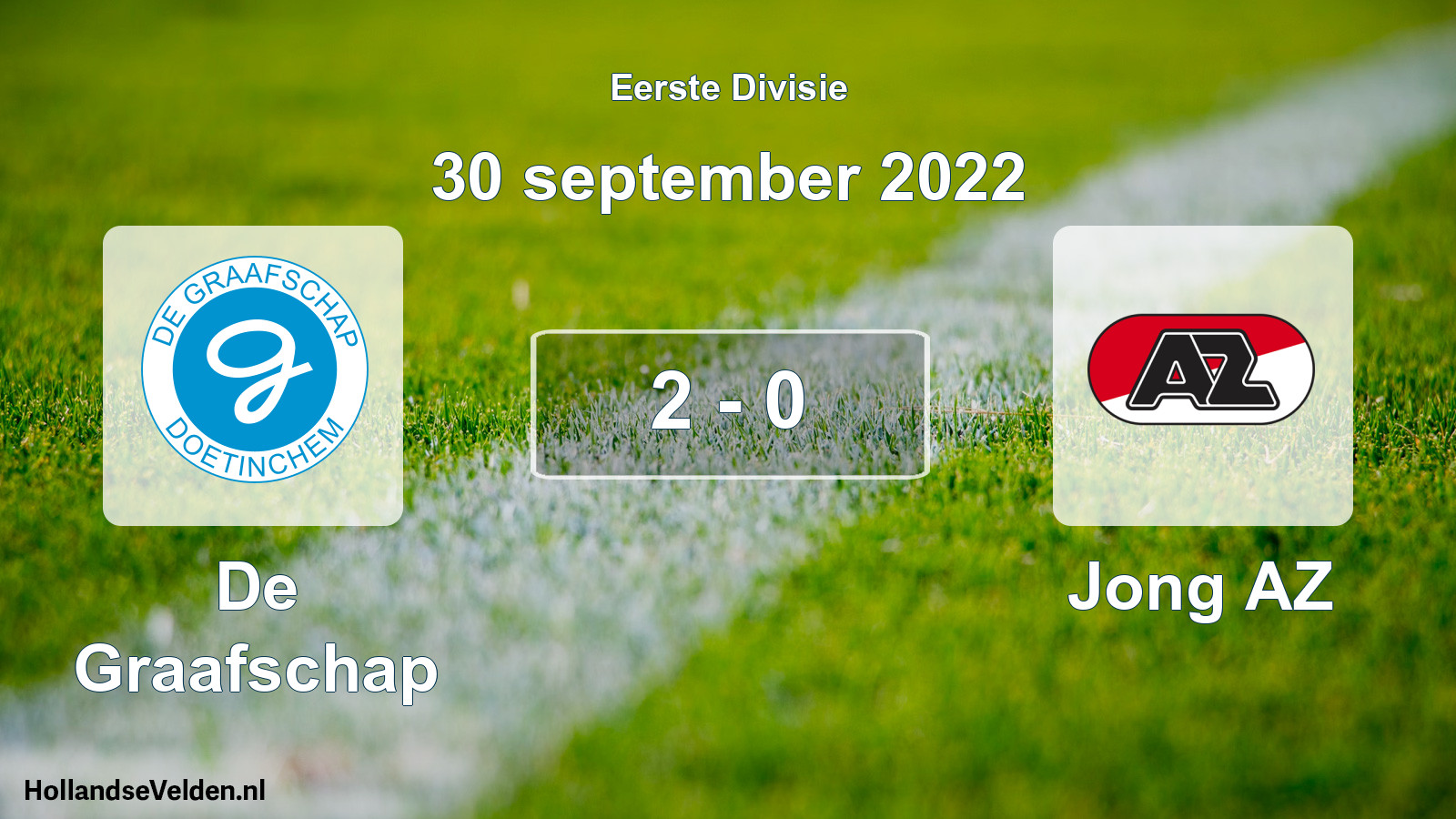 Total number of matches played: De Graafschap - Jong AZ 2 - 0 (30 September 2022)