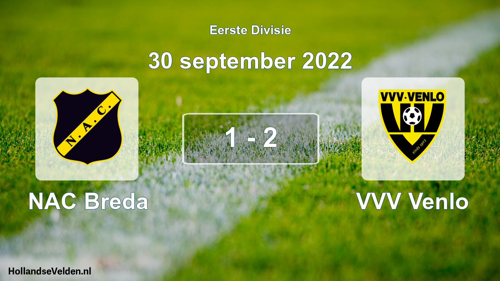 Total number of matches played: NAC Breda - VVV Venlo 1 - 2 (30 September 2022)