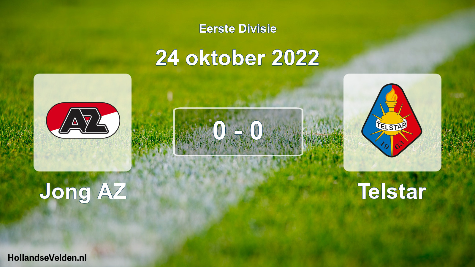 Total number of matches played: Jong AZ - Telstar 0 - 0 (24 October 2022)