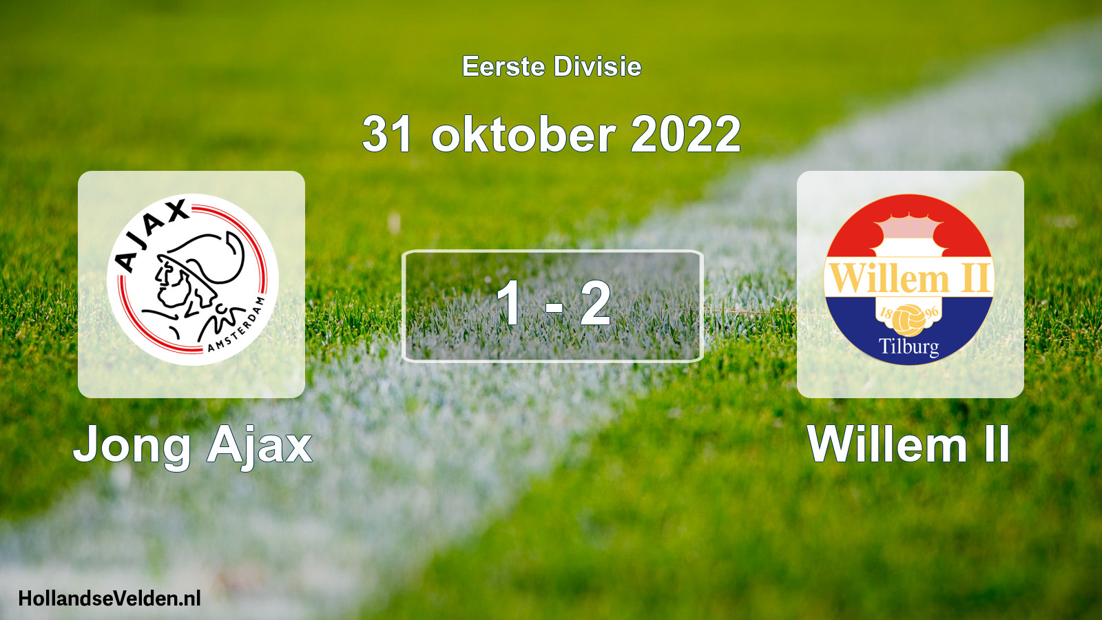 Total number of matches played: Jong Ajax - Willem II 1 - 2 (31 October 2022)