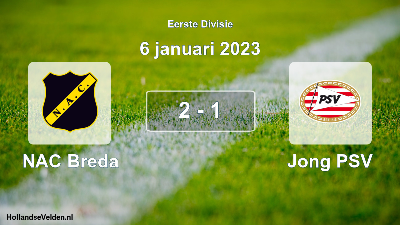 Total number of matches played: NAC Breda - Jong PSV 2 - 1 (6 January 2023)