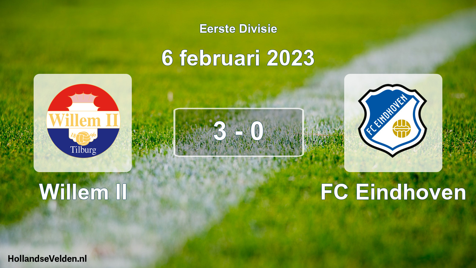 Total number of matches played: Willem II - FC Eindhoven 3 - 0 (6 February 2023)