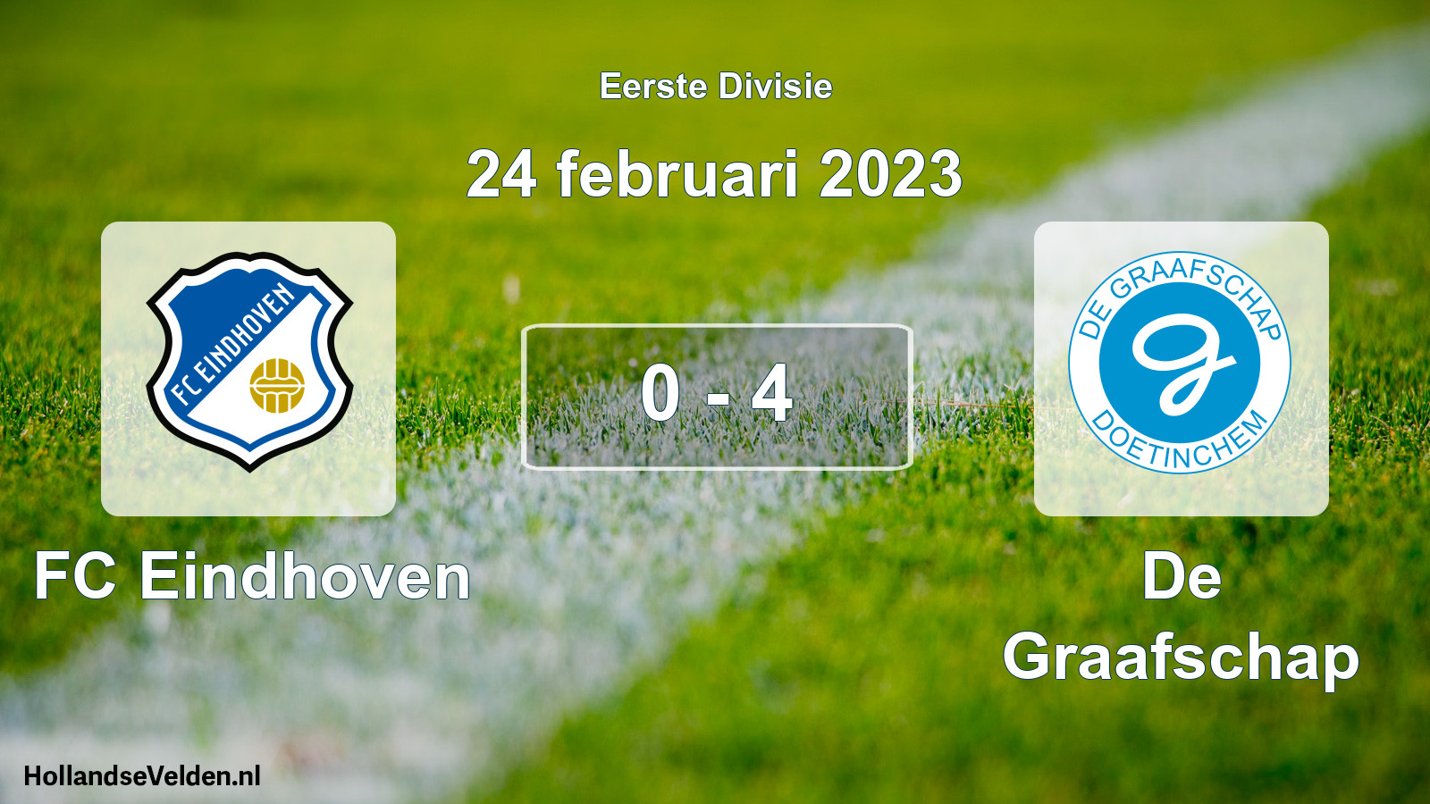 Total number of matches played: FC Eindhoven - De Graafschap 0 - 4 (24 February 2023)