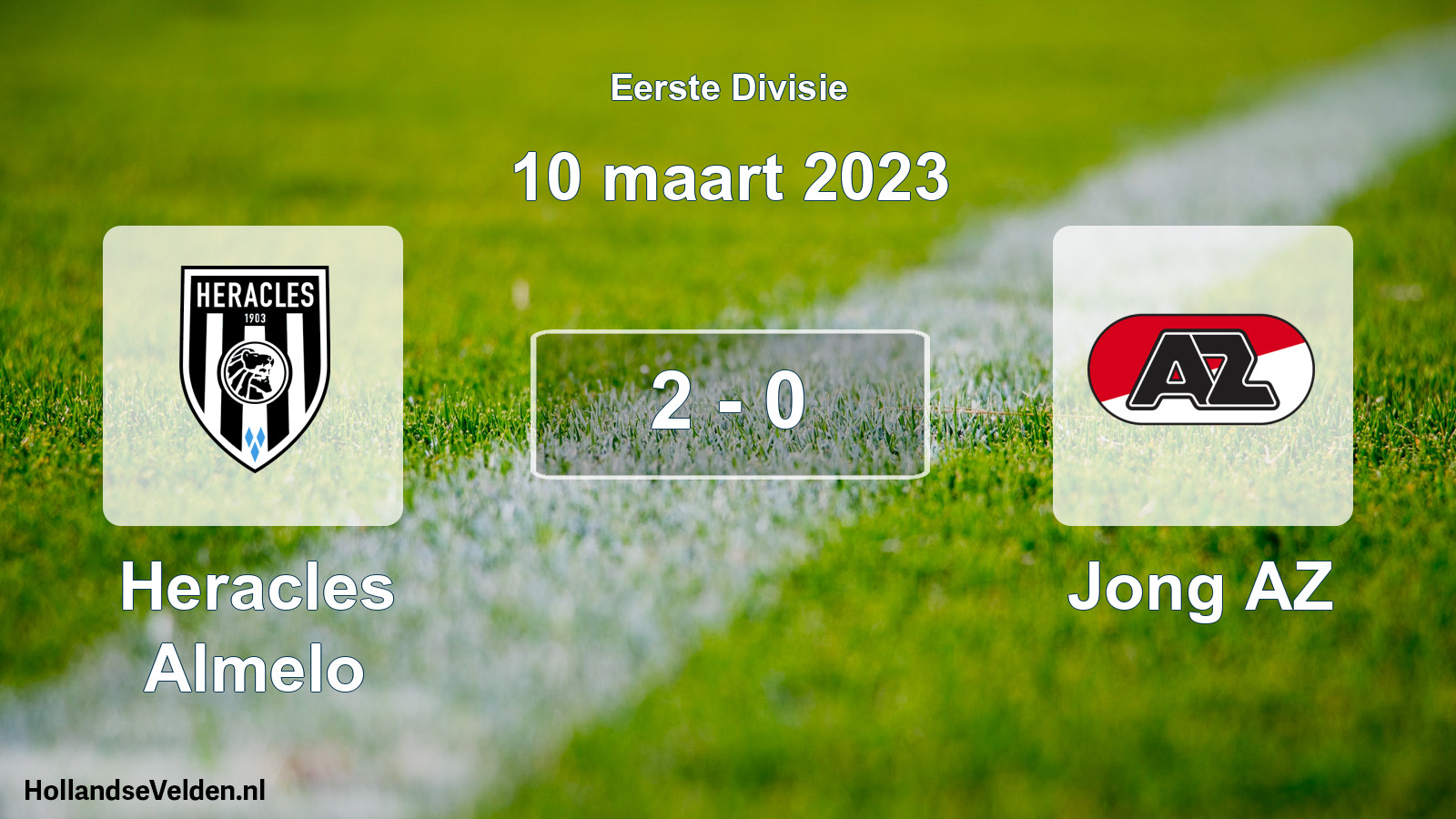 Total number of matches played: Heracles Almelo - Jong AZ 2 - 0 (10 March 2023)