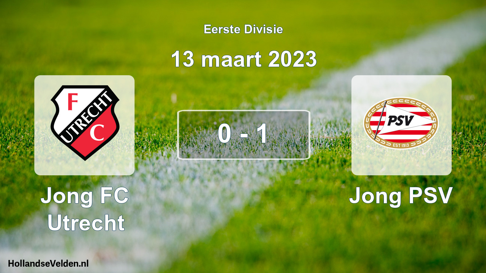 Total number of matches played: Jong FC Utrecht - Jong PSV 0 - 1 (13 March 2023)