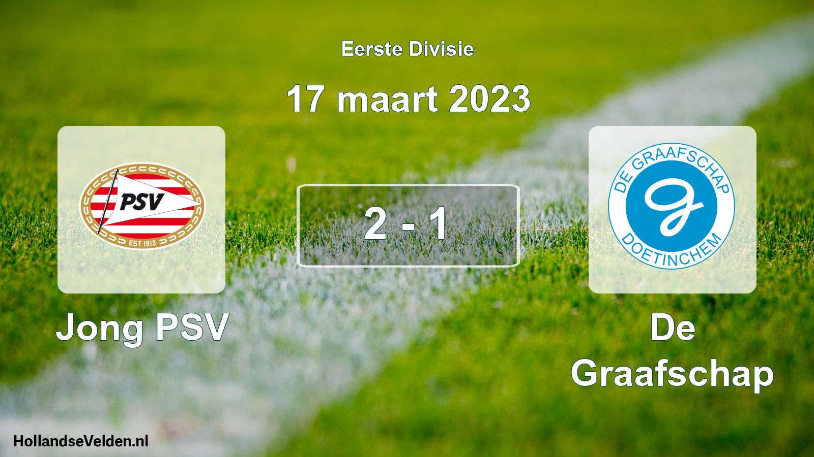 Total number of matches played: Jong PSV - De Graafschap 2 - 1 (17 March 2023)