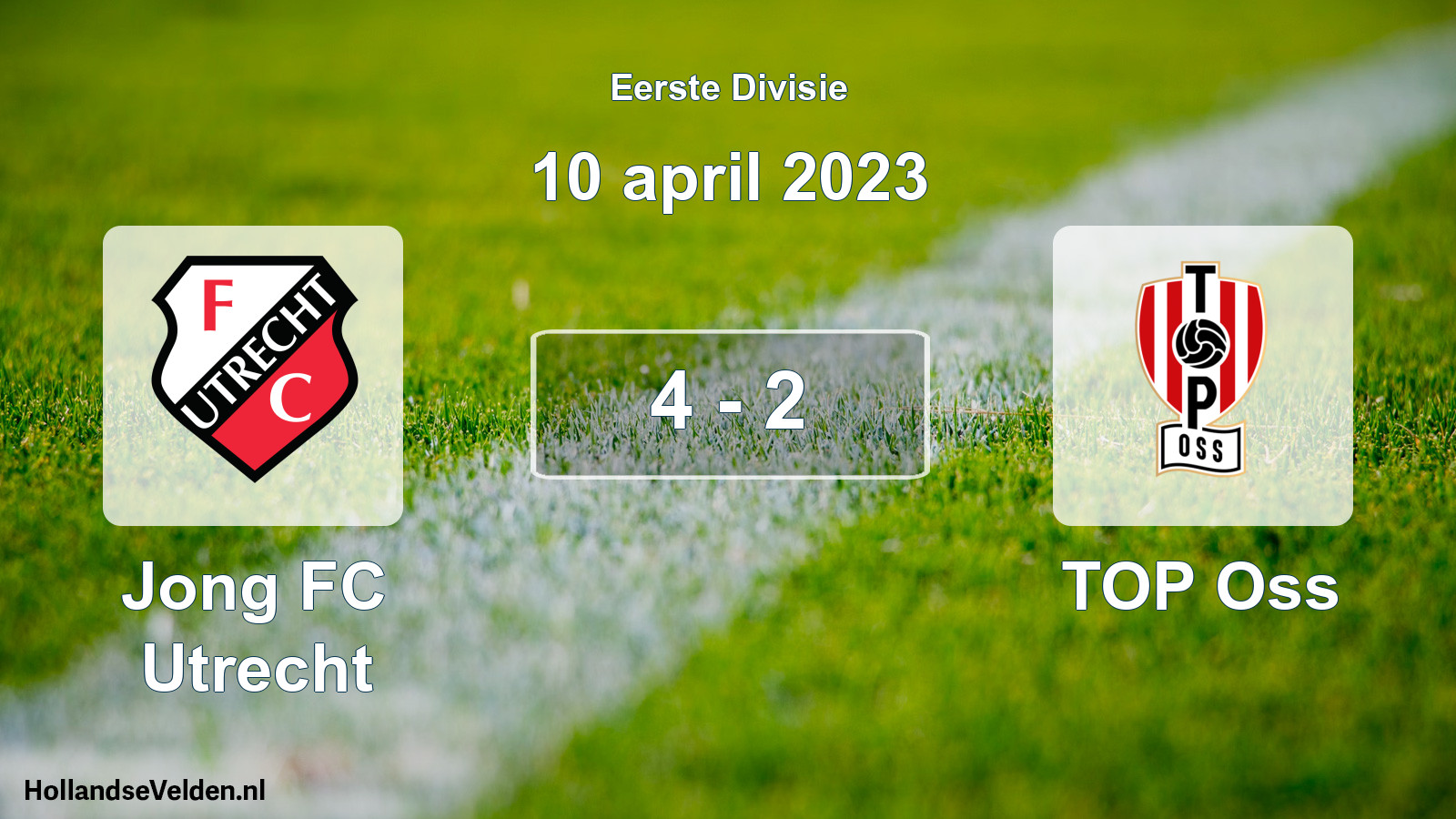 Total number of matches played: Jong FC Utrecht - TOP Oss 4 - 2 (10 April 2023)