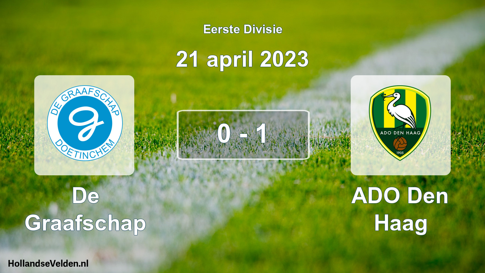 Total number of matches played: De Graafschap - ADO Den Haag 0 - 1 (21 April 2023)