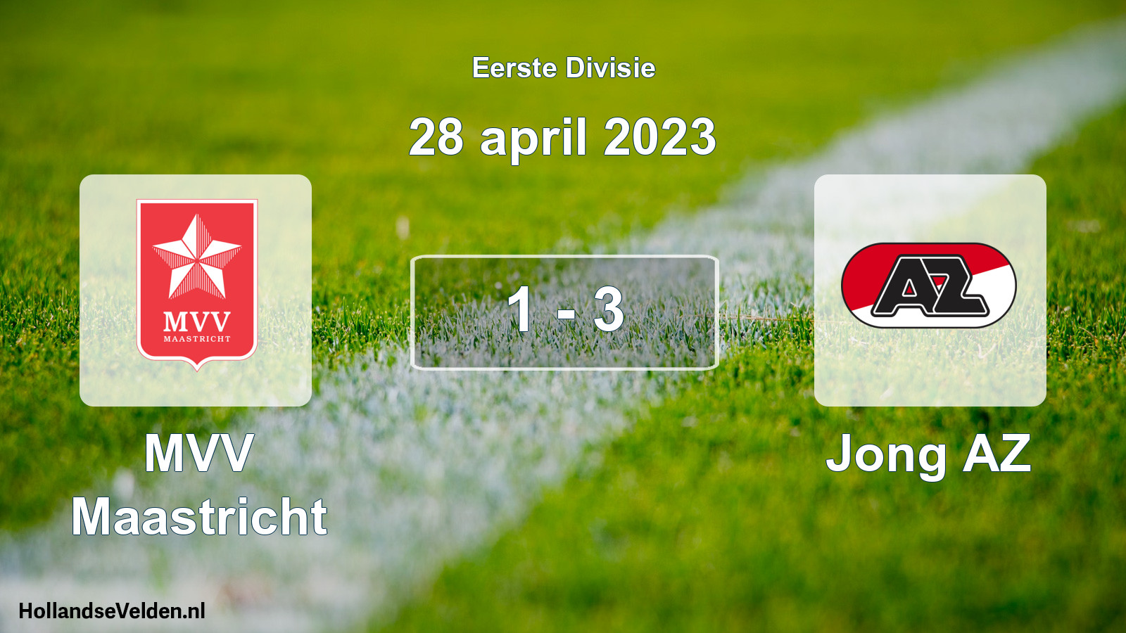 Total number of matches played: MVV Maastricht - Jong AZ 1 - 3 (28 April 2023)