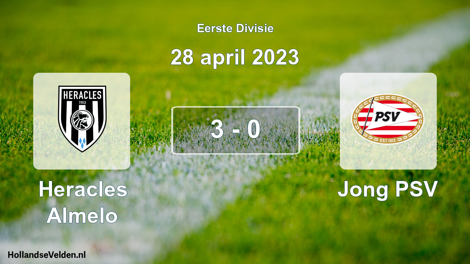 Total number of matches played: Heracles Almelo - Jong PSV 3 - 0 (28 April 2023)