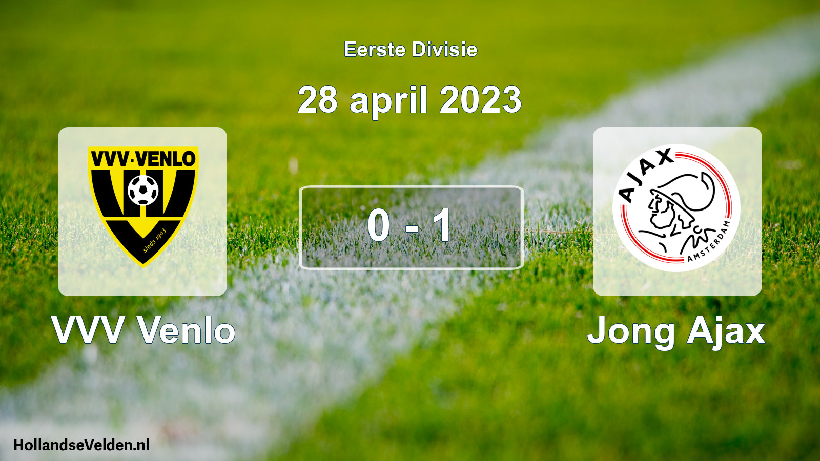 Total number of matches played: VVV Venlo - Jong Ajax 0 - 1 (28 April 2023)