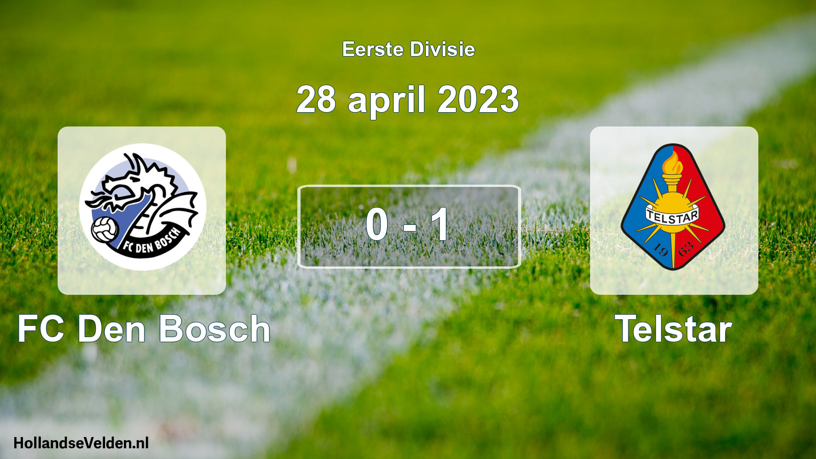 Total number of matches played: FC Den Bosch - Telstar 0 - 1 (28 April 2023)